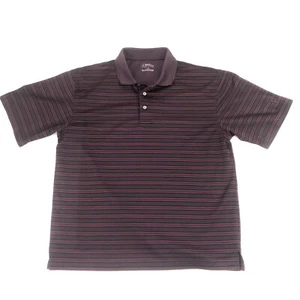 PGA Tour Golf Polo Polyester Shirt Size Large. Maroon/Violet Collared. - Picture 1 of 8