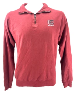 NEW South Carolina Gamecocks Comfort Wash Cayenne Red 1/4 Zip Pullover Men's M - Picture 1 of 10