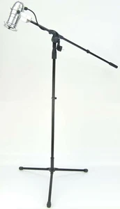 PAR-20 Scheinwerfer Silber incl Stativ / Ständer, Spotlight Leselampe Stehlampe - Bild 1 von 12
