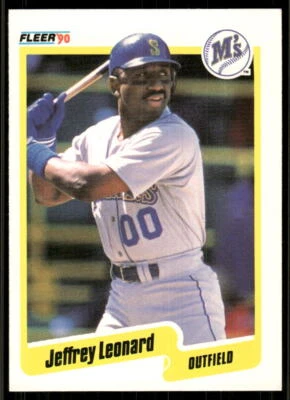 1990 Fleer #519a Jeffrey Leonard - Image 1 of 2