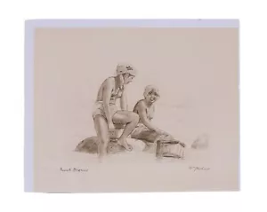 Seiler Willy (Germany/Japan, 1903-1988) Etching Pearl Divers Pencil Signed. - Picture 1 of 12