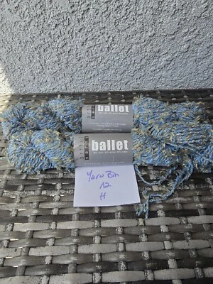 Nuevo de Lote Antiguo Hilos Artful Ballet Nylon Acrílico Algodón Azul Variegado Tejido Crochet 237106 Foto 1 de 4