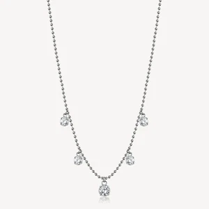 BROSWAY DESIDERI COLLANA DA DONNA IN ACCIAIO CON ZIRCONI BIANCHI BEIN012 (4829) - Foto 1 di 4
