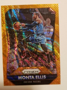 2015-16 Panini Prizm Orange Wave Parallel #240 Monta Ellis RARE MINT!!