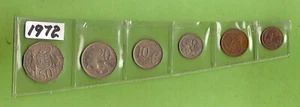 #C26. 1972 CIRCULATED SET OF AUSTRALIAN DECIMAL COINS - Picture 1 of 2