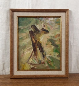 Heu mähen, ausdrucksstarkes figuratives Ölgemälde, ukrainischer Künstler Vasyanovych - Bild 1 von 10