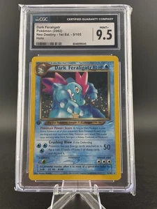 Pokemon TCG 2002 1ª Edición Neo Destiny Dark Feraligatr #5/105 CGC 9,5 Como Nuevo+ - Imagen 1 de 6
