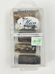 Stampendous extra großer Glimmer Glitzer perlmutt vergoldet angelaufen Tee gebeizt - Bild 1 von 2