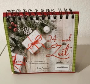 Adventsaufsteller Weihnachten 24-mal die Zeit anhalten von Kaufmann - Bild 1 von 6