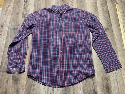Croft & Barrow Shirt, Men's Size Large, Blue Red, Plaid, Long Sleeve, Button Up - Image 1 of 4