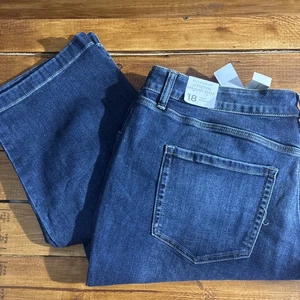 Jeans Lane Bryant donna 18L (adatto 40x31) autentico dritto caviglia vita media NUOVO - Foto 1 di 9