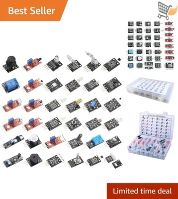 Sensor Assortment Kit 37 in 1 for Arduino Raspberry Pi Robots DIY Projects - Image 1 of 4