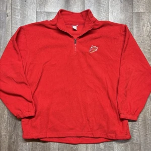 Giacca Iowa State Cyclones 1/4 uomo XL maglione pile rosso ricamato ISU - Foto 1 di 8