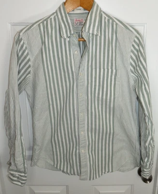 J.Crew Broken In Organic Cotton Oxford Shirt Multi Pattern Stripe Classic Fit M. - Image 1 of 4