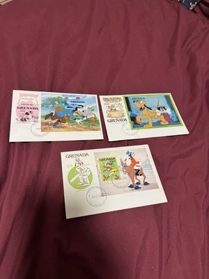 3 cubiertas de primer día de Disney Granada - Goofy y Pluto - Imagen 1 de 2