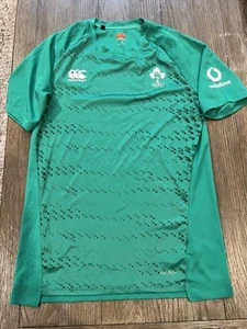IRELAND CANTERBURY GREEN RUGBY IRFU Logo Training T-Shirt Size Medium Vaprodry - Picture 1 of 1