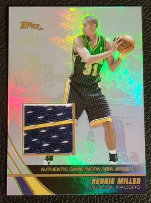 2003-04 Topps Jersey Edition Reggie Miller Game Worn NBA Jersey #je-RM1 Rare - Image 1 of 4