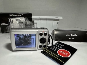 Emerson EDC240PK Digital Camera Silver 14.0 Megapixel 4X Zoom Color Display - Picture 1 of 10
