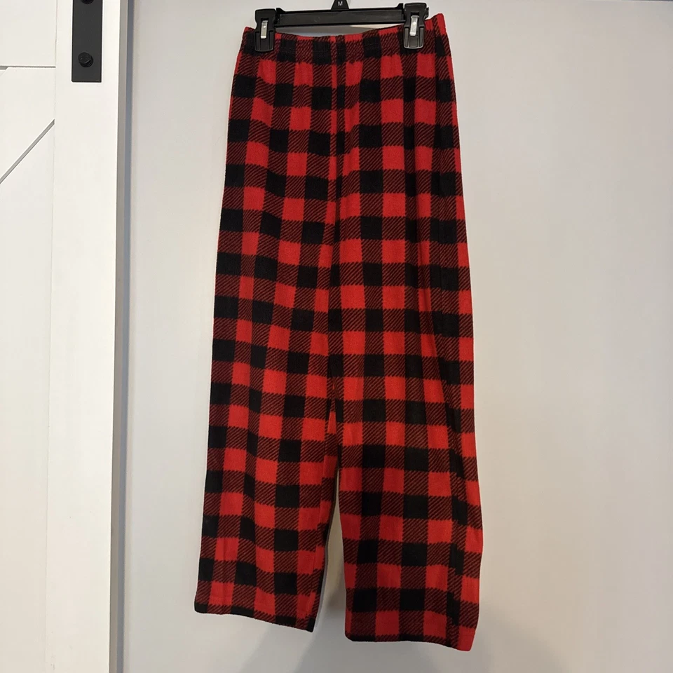 Mad Dog Concepts Girls Fleece Pajama Pants L 10/12 Buffalo Plaid - Image 1 of 2