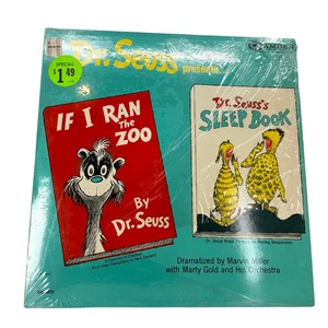 Dr. Seuss Sleep Book / If I Ran the Zoo 2xLP Vinyl Pickwick 1966 Marvin Miller - Picture 1 of 4