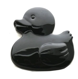 1pc Custom Rubber Duck Emblem 3D Sticker Decals Badge Glossy Black - Picture 1 of 4