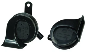HELLA 012010911 Black 12V BX Trumpet Horn Kit (Honda) - Picture 1 of 3