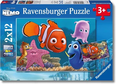 - Puzzle 2X12 Pezzi Nemo | Puzzle Bambini 3 Anni | Dimensioni Di 26X18 Cm | Rega - Immagine 1 di 4
