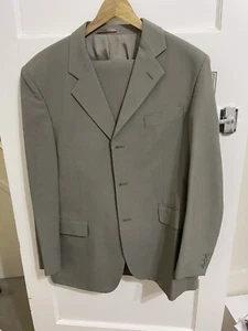 Debenhams Sovereign Mens Dark Grey Wool Blend Suit Chest UK 42 In Trousers 34in - Picture 1 of 7