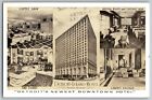 Detroit, Michigan MI - Detroit&#39;s Leland Hotel - Vintage Postcard - Posted 1947