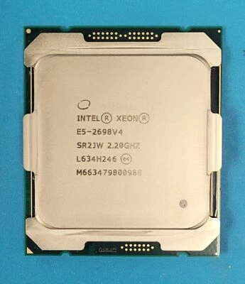Intel Xeon E5-2698 v4 2.2GHz 50MB 9.6GT/s SR2JW 20 Core LGA2011-3 135W CPU - Image 1 of 2