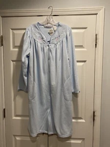 Jasmine Rose Nightgown Coverup Women’s Light Blue Size L  - Picture 1 of 4
