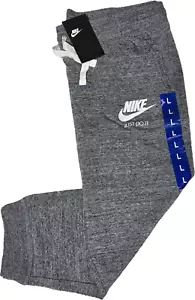NWT Nike LARGE Vintage Gym Crop Sweatpants Joggers Womens GRAY - Picture 1 of 1