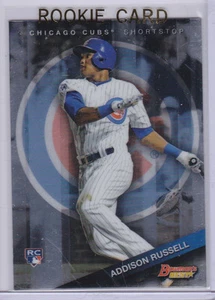 ¡Campos de la Serie Mundial de Béisbol CHICAGO CUBS 2015 ADDISON RUSSELL Bowman's Best RC! - Imagen 1 de 2