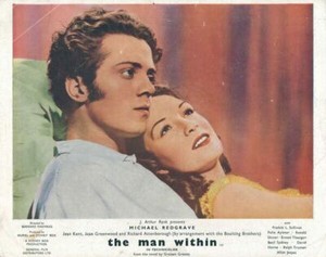 The Man Within original lobby card Michael Redgrave Jeant Kent 1947