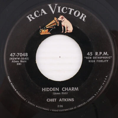 Chet Atkins – Hidden Charm / Colonial Ballroom - 1957 45 rpm 7" Record 47-7048 - Image 1 of 4