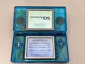 Consola Nintendo DS Lite Azul Personalizada Transparente con Lápiz y Cargador - Imagen 1 de 11