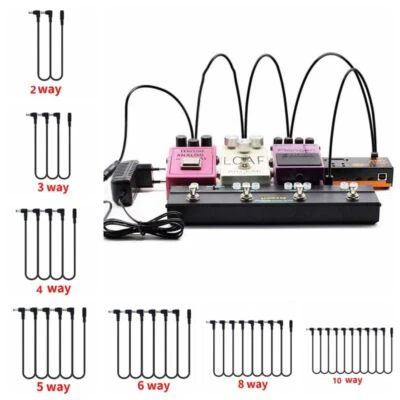 2-3-4-5-6-8-10 way Daisy Chain Cable 9V DC Guitar Pedal Chain Guitar Access UK