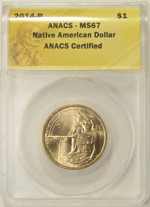 2014-D Native American Dollar ANACS MS-67 - Picture 1 of 2