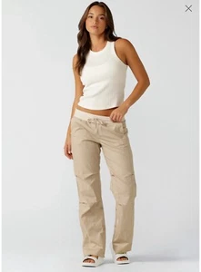 Lorna Jane Flashdance Pant XS Off White BNWT $90 Adjustable Length Active Wear - Picture 1 of 11