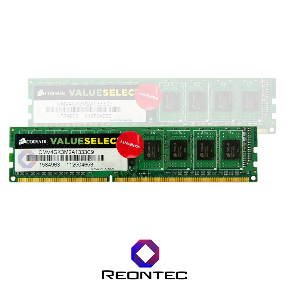 2GB RAM PC Corsair PC3 - 10600U DDR3 CMV4GX3M2A1333C9 - Immagine 1 di 1