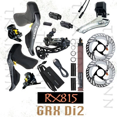 Shimano GRX Di2 RX815 2x11Speed Electric Upgrade Groupset with CL800 rotors New  - Image 1 of 4