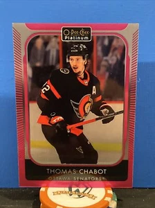2021-22 O-Pee-Chee OPC Platinum Base Matte Pink #24 Thomas Chabot - Picture 1 of 2