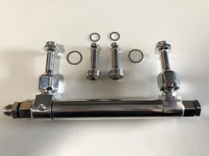 FUEL PETROL LOG ADJUSTABLE BILLET POLISHED - J&M Old Skool Parts and Panels - Picture 1 of 1