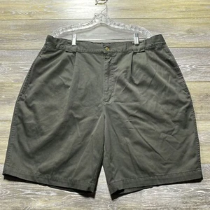 Bugle Boy Shorts Size 36-38 Men’s Pleated Brown Pockets Chino - Picture 1 of 12