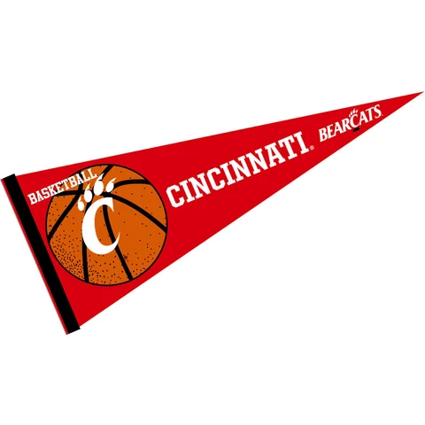 Cincinnati UC Bearcats 12 in X 30 in Basketball Pennant Cover