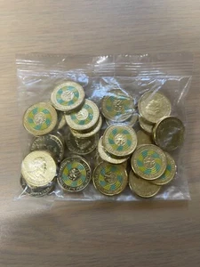 2020 Tokyo Paralympic Coloured $2 Coins RAM bag 25 Coins UNC - Picture 1 of 1