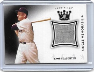 ENOS SLAUGHTER - 2018 Sport Kings Game Worn relic #SM-ES