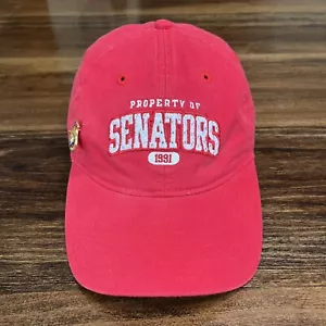 Ottawa Senators Hat Cap Strap Back Reebok Womens Red Rhinestone Hockey NHL - Picture 1 of 10