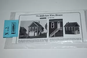 N Scale American Model Builders Hillview Fire House Building Kit C47782 - Picture 1 of 1