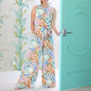 Mono J. McLaughlin Rebekka, Marrón, Multi Tropique, Talla XS, Venta al por menor $248 - Imagen 1 de 10